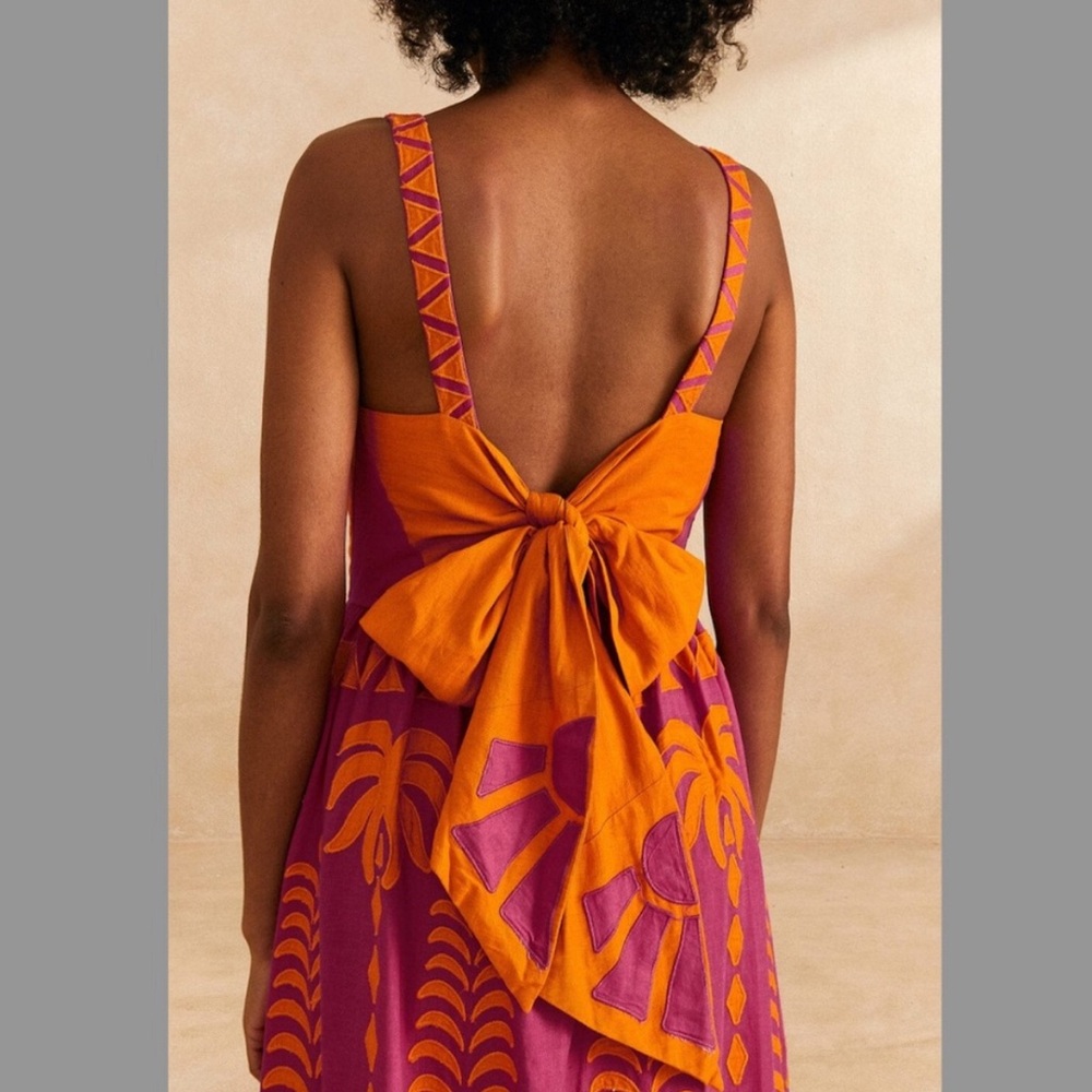 Farm Rio - Size Small - Pineapple Love Cutwork Dress (New With Tags) - Picture 6 of 7